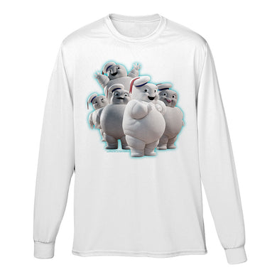 Mini Puft Group White Long Sleeve Tee