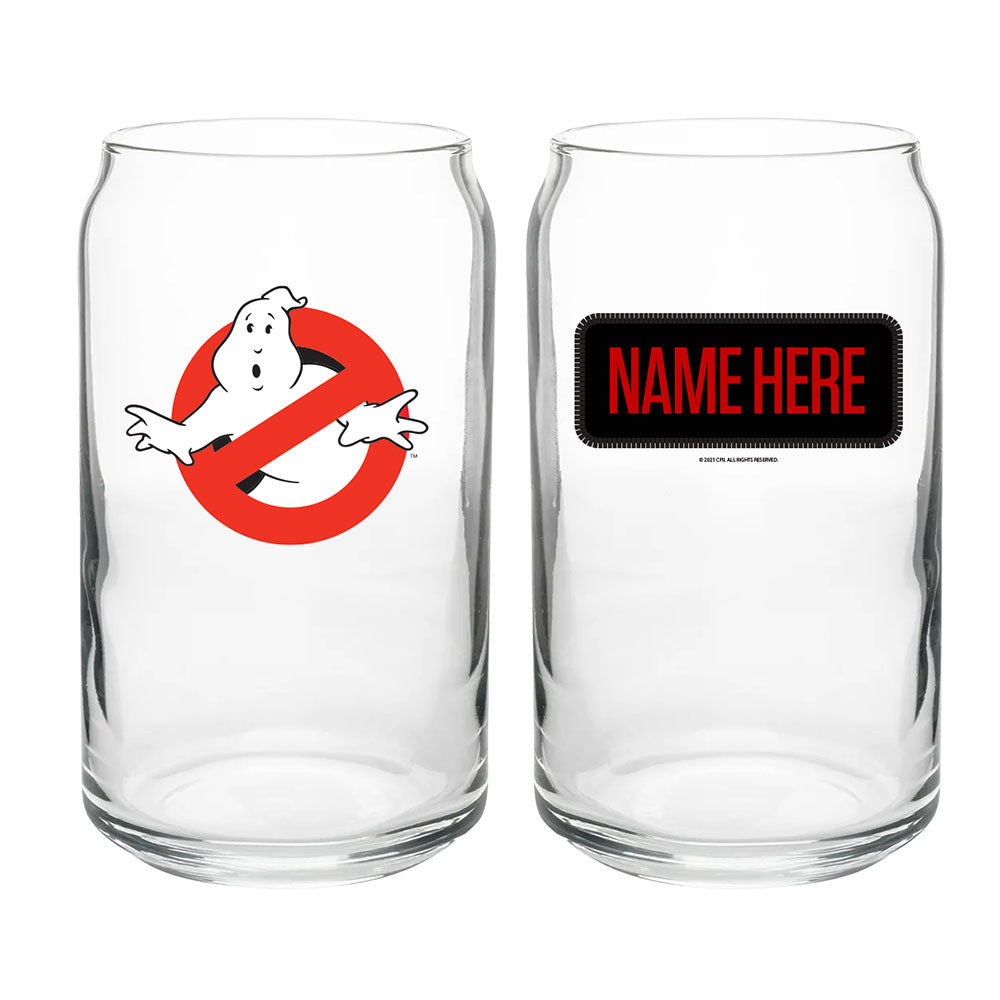 No Ghost Personalized Beer Can Glass from Ghostbusters