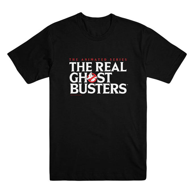 The Real Ghostbusters Logo Black T-Shirt